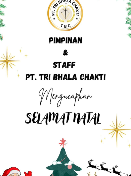 Ucapan Natal PT Tri Bhala Chakti 2025
